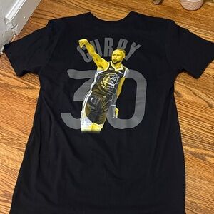 Fanatics Black and Gold Steph Curry 30 Graphic Tee